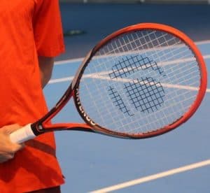 Raquette de tennis colorée
