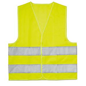 Gilet de sécurité réfléchissant pour course à pied, jogging, vélo (jaune  Luciffer) 