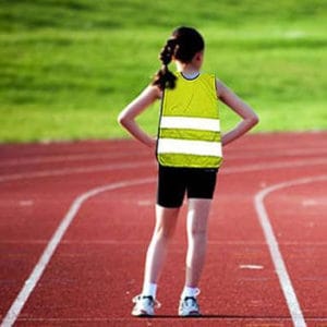 Gilet de sécurité réfléchissant pour course à pied, jogging, vélo (jaune  Luciffer) 