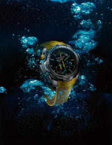 montre plongée dans l'eau