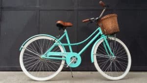 vélo bleu turquoise