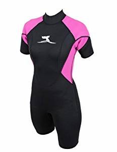 Combinaison de surf noir et fuchsia